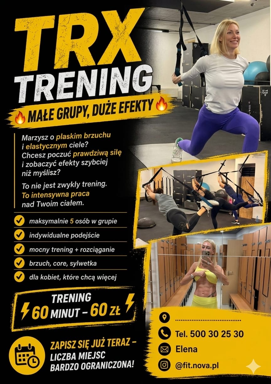 🔥 TRX TRENING – MAŁE GRUPY, DUŻE EFEKTY 🔥